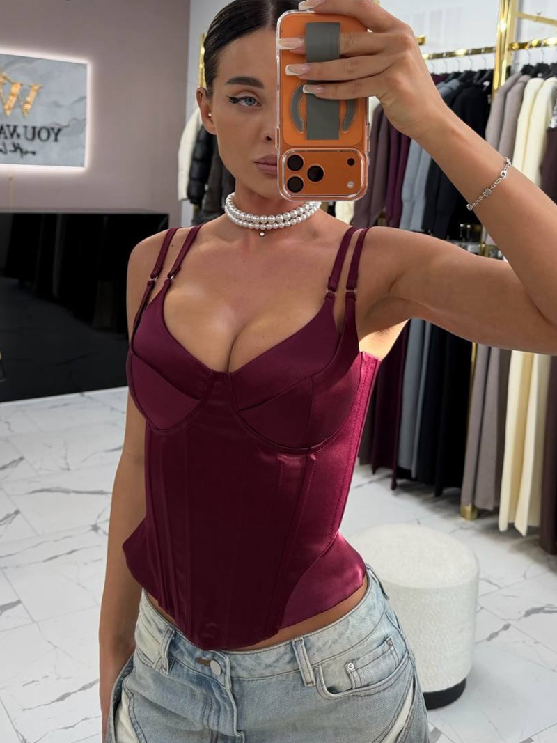 Strapless Bra Backless - Sexy Damen Trägerloses Korsett-Top Neues Fischgräten-Bandage-Tanktop